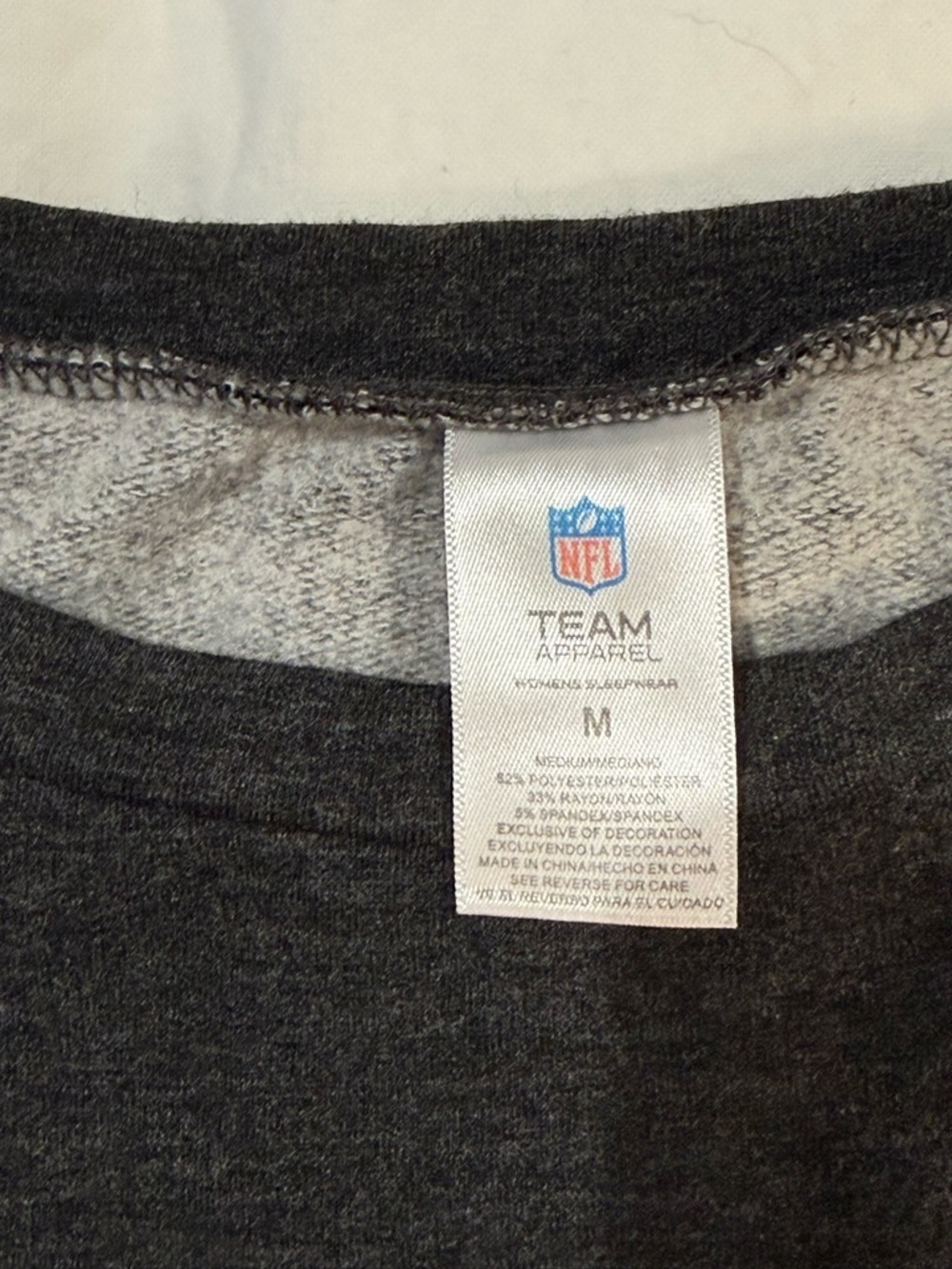 Kansas City Chiefs Dark Gray Crewneck Sweatshirt - Picture 7 of 9